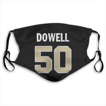 Andrew Dowell Name & Number Black Face Mask