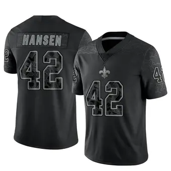 Men's Chase Hansen Black Limited Reflective Football Jersey