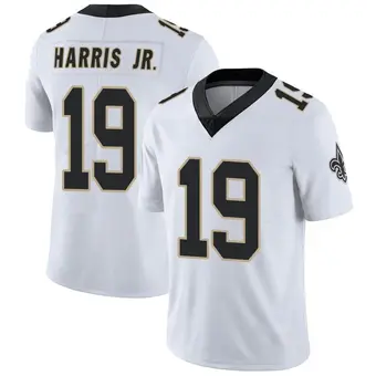 Men's Chris Harris Jr. White Limited Vapor Untouchable Football Jersey