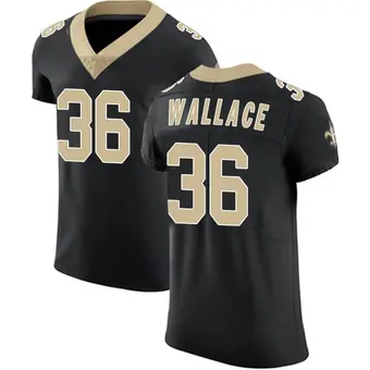 Men's Deuce Wallace Black Elite Team Color Vapor Untouchable Football Jersey