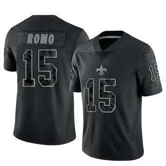 Men's John Parker Romo Black Limited Reflective Football Jersey