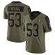 Men's Kenny Young Olive Limited 2021 Salute To Service Football Jersey