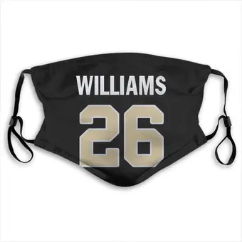 P.J. Williams Name & Number Black Face Mask