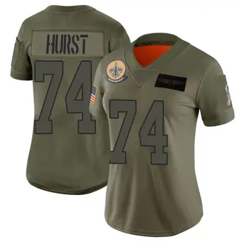 Women's James Hurst Camo Limited 2019 Salute to Service Football Jersey