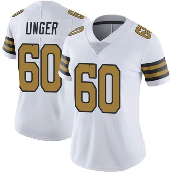 Women's Max Unger White Limited Color Rush Football Jersey