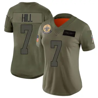 Women's Taysom Hill Camo Limited 2019 Salute to Service Football Jersey