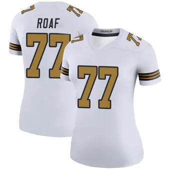 Women's Willie Roaf White Legend Color Rush Football Jersey