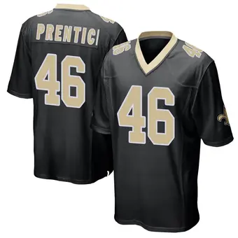 Youth Adam Prentice Black Game Team Color Football Jersey