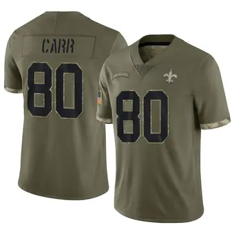 Youth Austin Carr Olive Limited 2022 Salute To Service Football Jersey