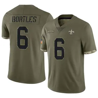 Youth Blake Bortles Olive Limited 2022 Salute To Service Football Jersey