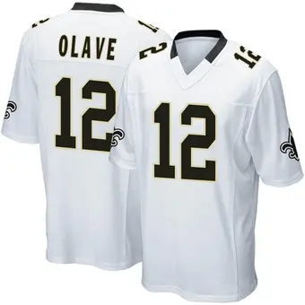 Youth Chris Olave White Game Football Jersey