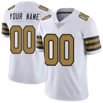 Youth Custom White Limited Color Rush Football Jersey