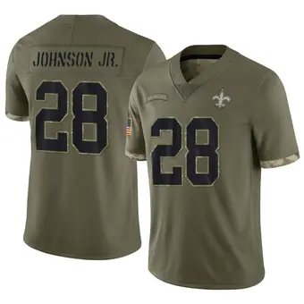 Youth David Johnson Olive Limited 2022 Salute To Service Football Jersey