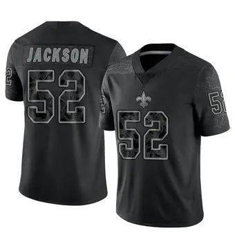 Youth D'Marco Jackson Black Limited Reflective Football Jersey