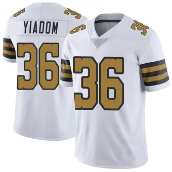 Youth Isaac Yiadom White Limited Color Rush Football Jersey