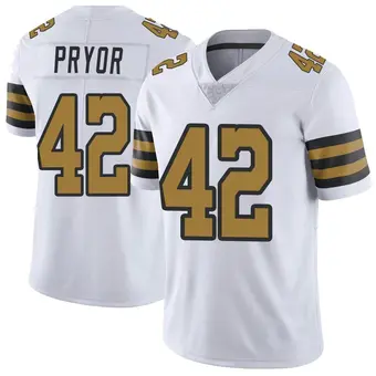 Youth Isaiah Pryor White Limited Color Rush Football Jersey