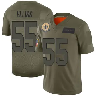 Youth Kaden Elliss Camo Limited 2019 Salute to Service Football Jersey