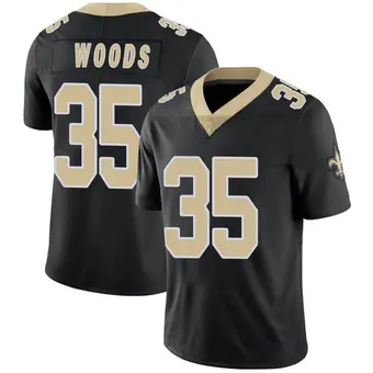 Youth Lawrence Woods Black Limited Team Color Vapor Untouchable Football Jersey