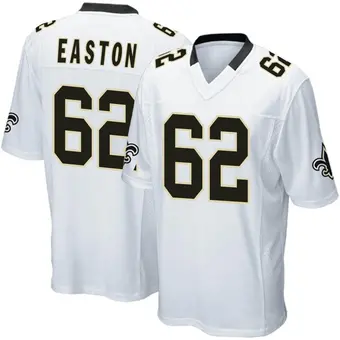 Youth Nick Easton White Game Football Jersey