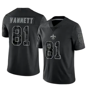 Youth Nick Vannett Black Limited Reflective Football Jersey
