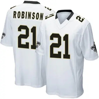 Youth Patrick Robinson White Game Football Jersey