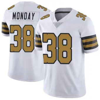 Youth Smoke Monday White Limited Color Rush Football Jersey