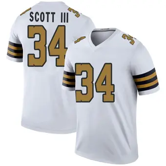Youth Stevie Scott III White Legend Color Rush Football Jersey