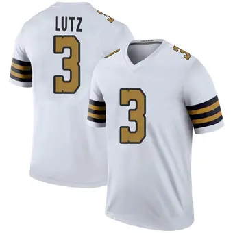 Youth Wil Lutz White Legend Color Rush Football Jersey