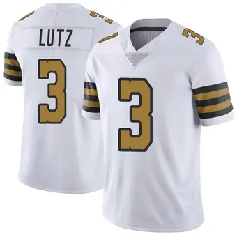 Youth Wil Lutz White Limited Color Rush Football Jersey